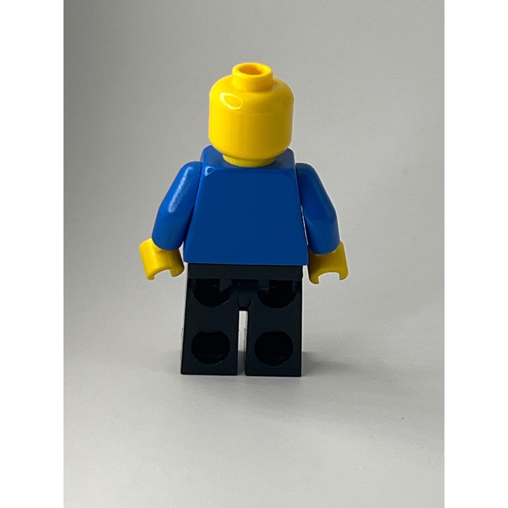 LEGO Train Conductor Minifigure trn045 Blue Jacket Red Tie Hat Vintage City - Picture 3 of 7